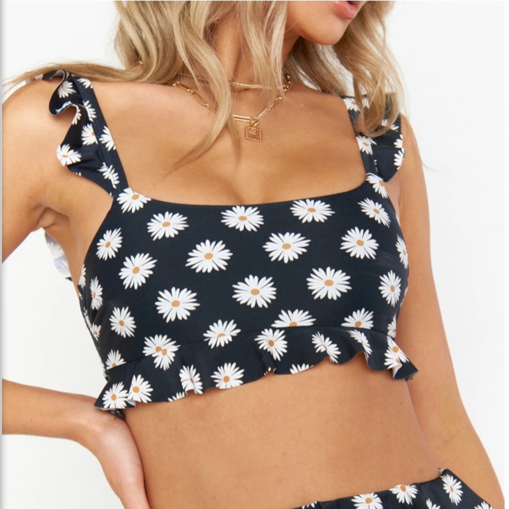 Show Me Your Mumu Seaside Ruffle Bathing Suit Top